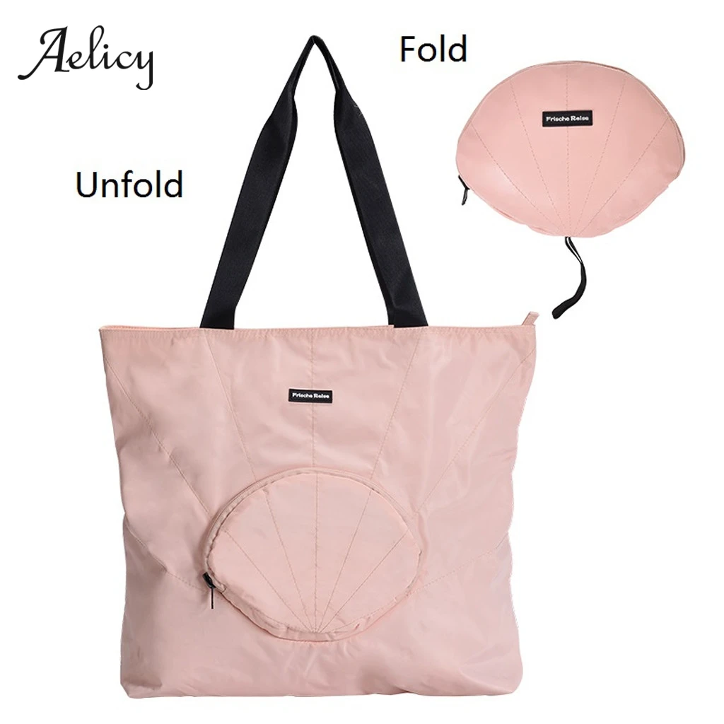 

Aelicy Waterproof Foldable Travel Bag Portable Big Duffle Bag Women Crossbody Bags Travel Organizer Shoulder Weekend Totes
