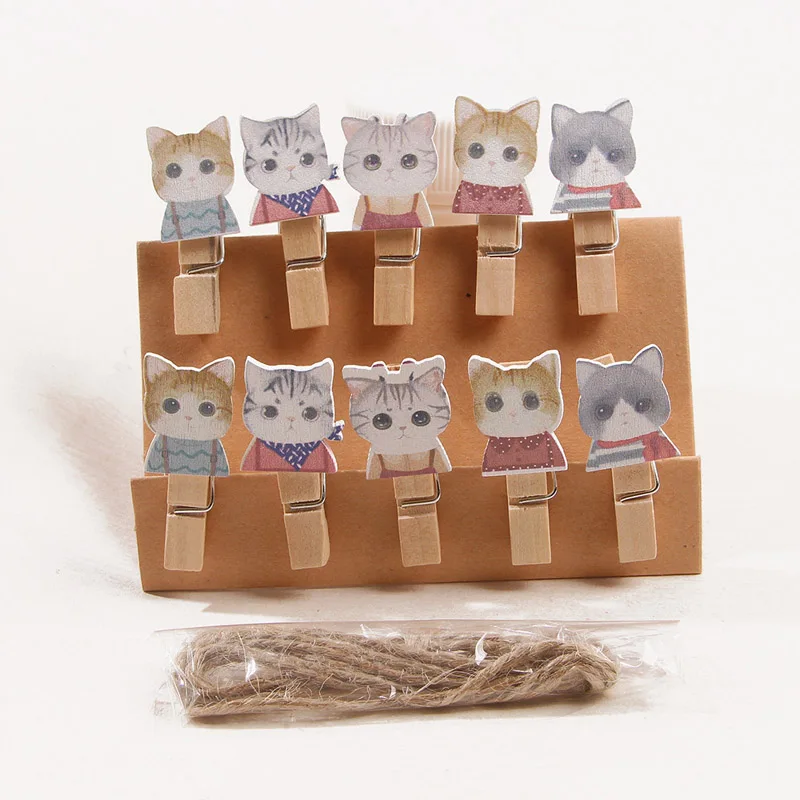 Lot De 165 Mini Pinces à Linge En Bois Avec Ficelle De Jute - 3 Tailles (2,5/3/3,5 Cm) Pour Déco Murale, Photos Et Bricolage