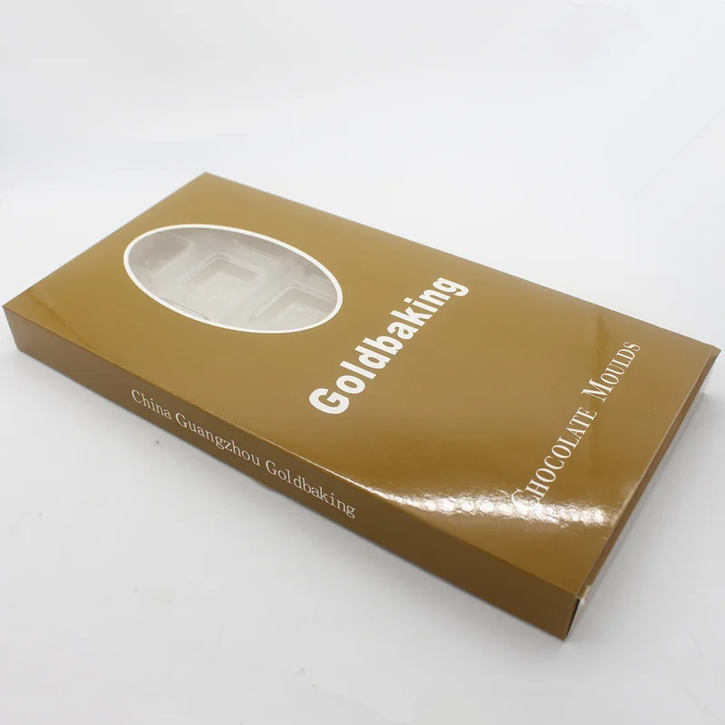 Goldbaking квадратная форма для шоколада Новое поступление поликарбонатная форма капли воды формы для конфет
