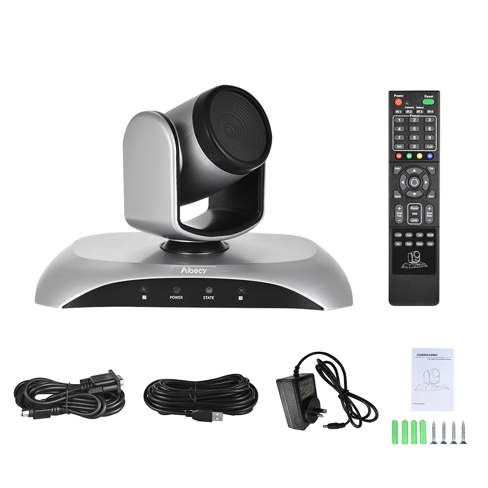 Aibecy 1080P HD камера для Конференции USB Plug Play 350D поворотный пульт дистанционного