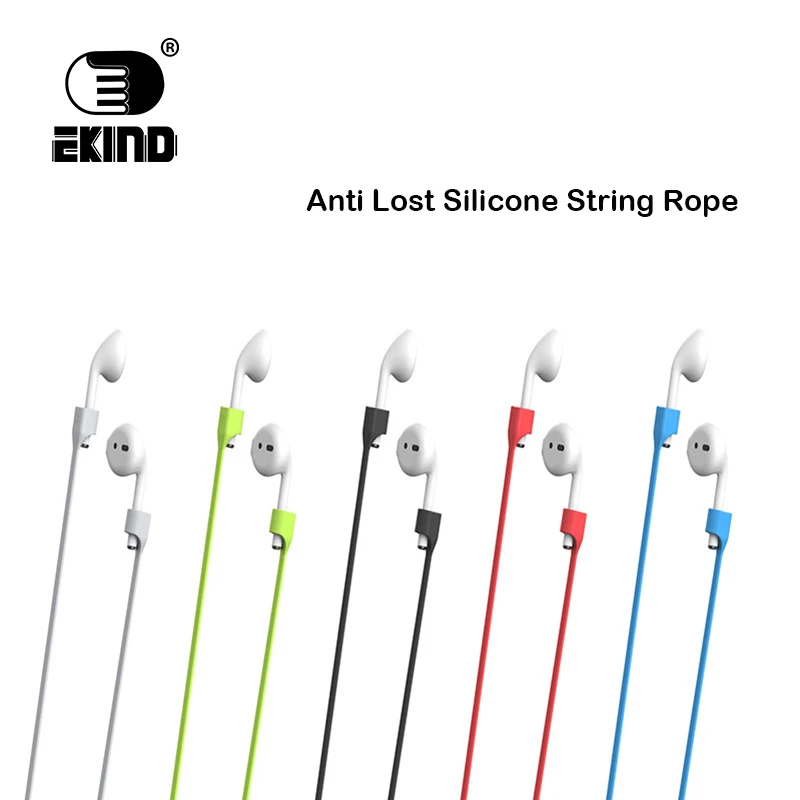 EKIND анти-потеря силиконовый ремешок петля кабель Шнур Веревка для Apple Airpods Air Pods