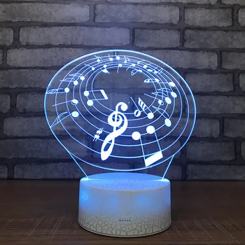 

Source Notes 3d Lights Strange New Led Lights Creative Product Gifts, Night Light 7 color change 3D Lamp