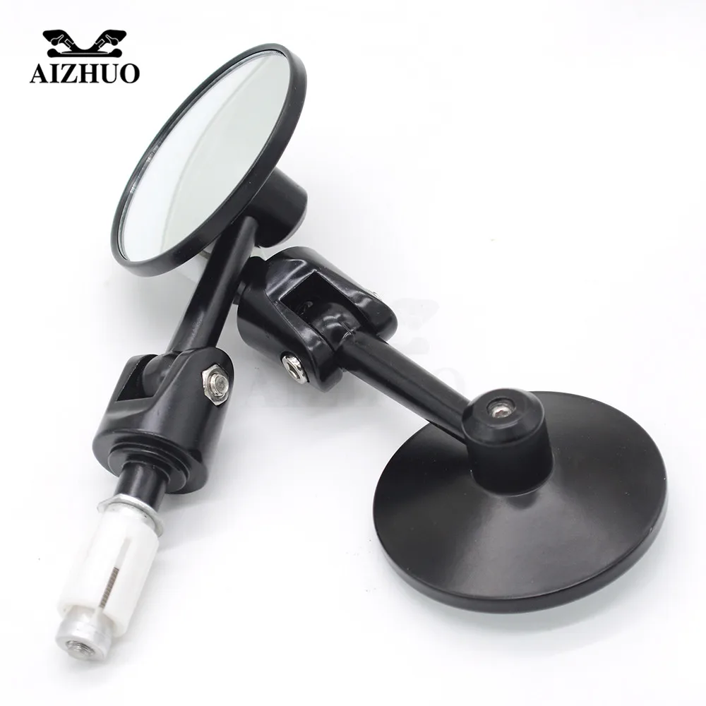 7/8" Motorcycle Handle Bar End Mirrors Universal For Harley Honda Suzuki Yamaha MT07 MT09 Ducati Kawasaki Ktm Bmw Cafe Racer
