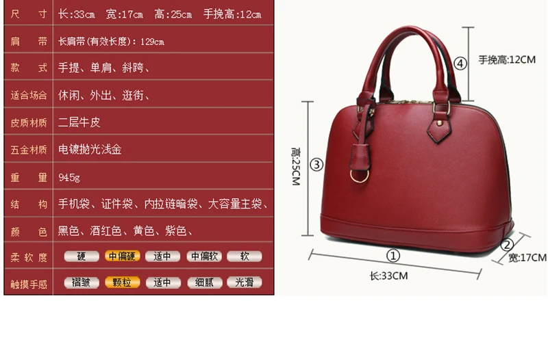 Mulheres de Couro Genuíno bolsa de Ombro