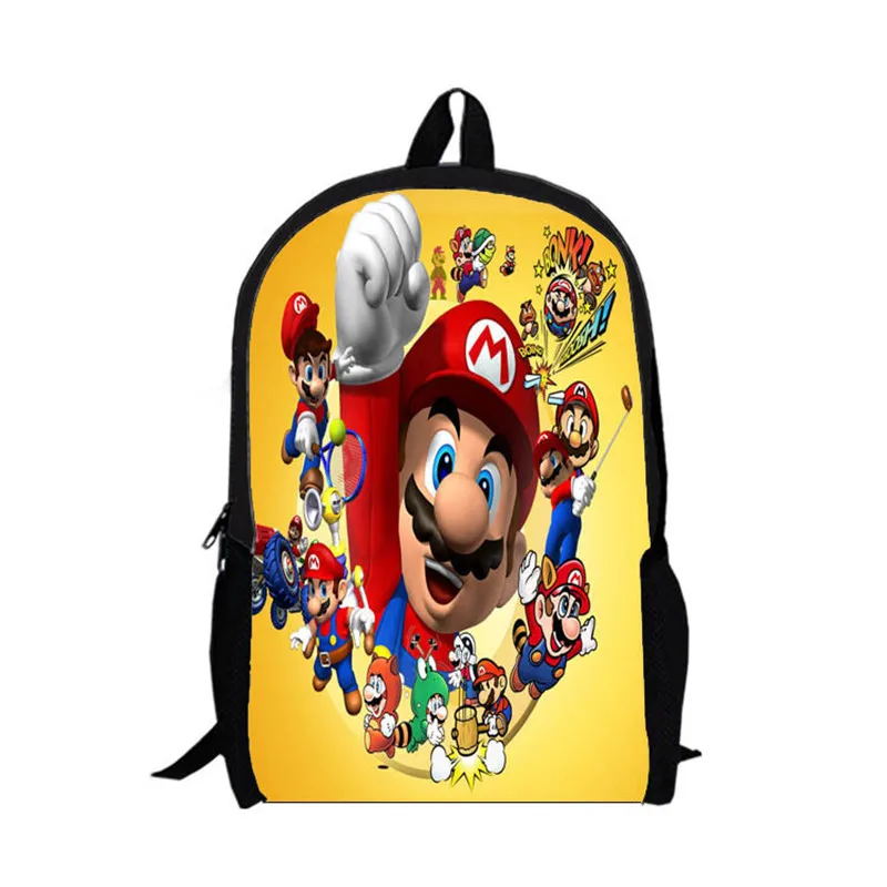 

2017 fashion 3D super mario cartoon backpack doraemon children's school bag best selling super mario bros kids bags High Quality