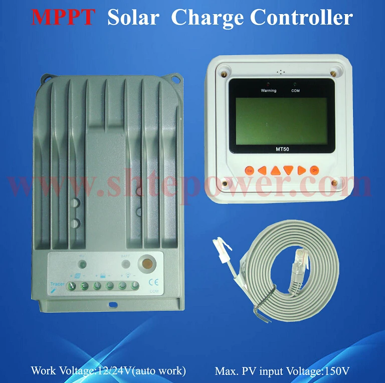 

ce and rohs 12v 24v 10A mppt solar control Tracer 1215BN with lcd