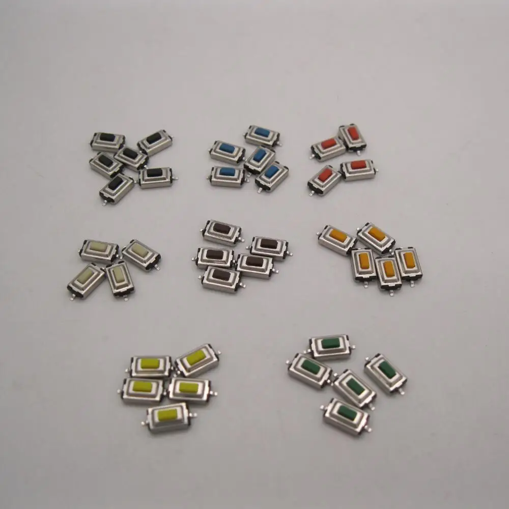 

50Pcs High Quality 3*6*2.5mm SMD orange white red blue yellow brown black green Push Button Switch Microswitch Tact Switch