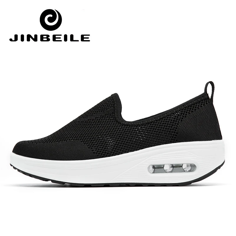 

Air Cushion Toning Shoes Women Solid Color Slip-on Lose Weight Toning Shoe Wedge Summer Daily Shoes zapatillas fitness mujer