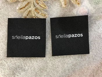 

1000pcs/lot Custom Logo / Custom Design Garment Clothing Tag / Woven Label / main label / damask label