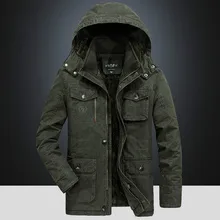 Зимняя длинная парка размера плюс L-8XL, хлопок, мужская повседневная облегающая зимняя теплая куртка с капюшоном, мужское плотное пальто, верхняя одежда