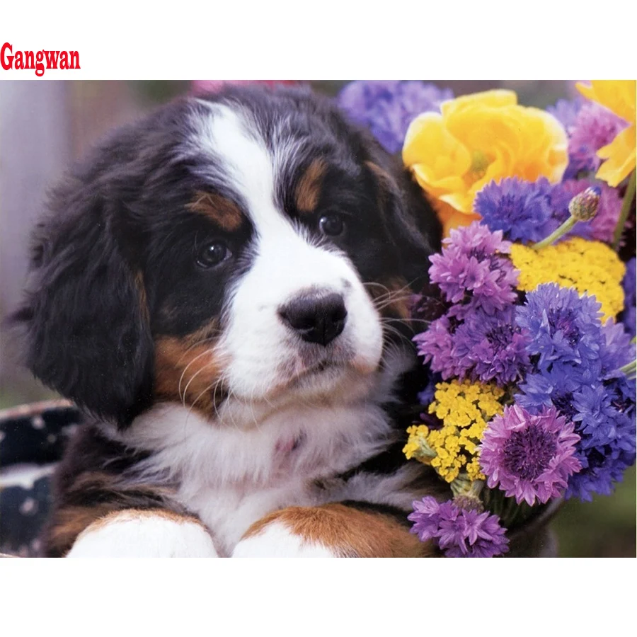 New DIY Diamond Painting Bernese Mountain Dog Cute Pet icon Cross Stitch patterns beads Embroidery kits Mosaic Decoration