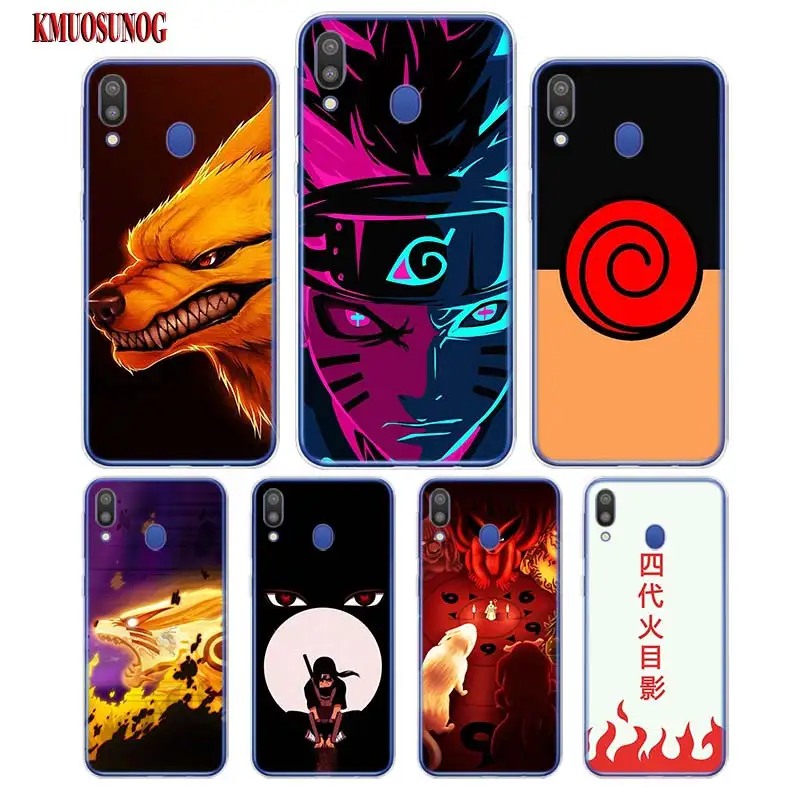 

Transparent Soft Silicone Phone Case Anime Naruto Print for Samsung Galaxy M20 M10 S10 S10e S10Plus S10+ Cover