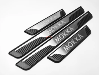 

For Car Accessories Sticker Opel Vauxhall Mokka Door Sill Plates Stainless Steel Protector Covers Auto-Styling Styling 2013-2019