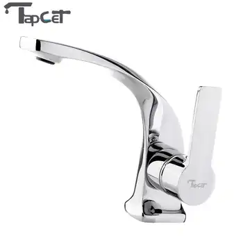 

TAPCET Bathroom Tap Chromed Mixer Single Handle Surface Mounted Hot and Cold Water Mixer Sink Kitchen Bathroom Faucet The Mixer