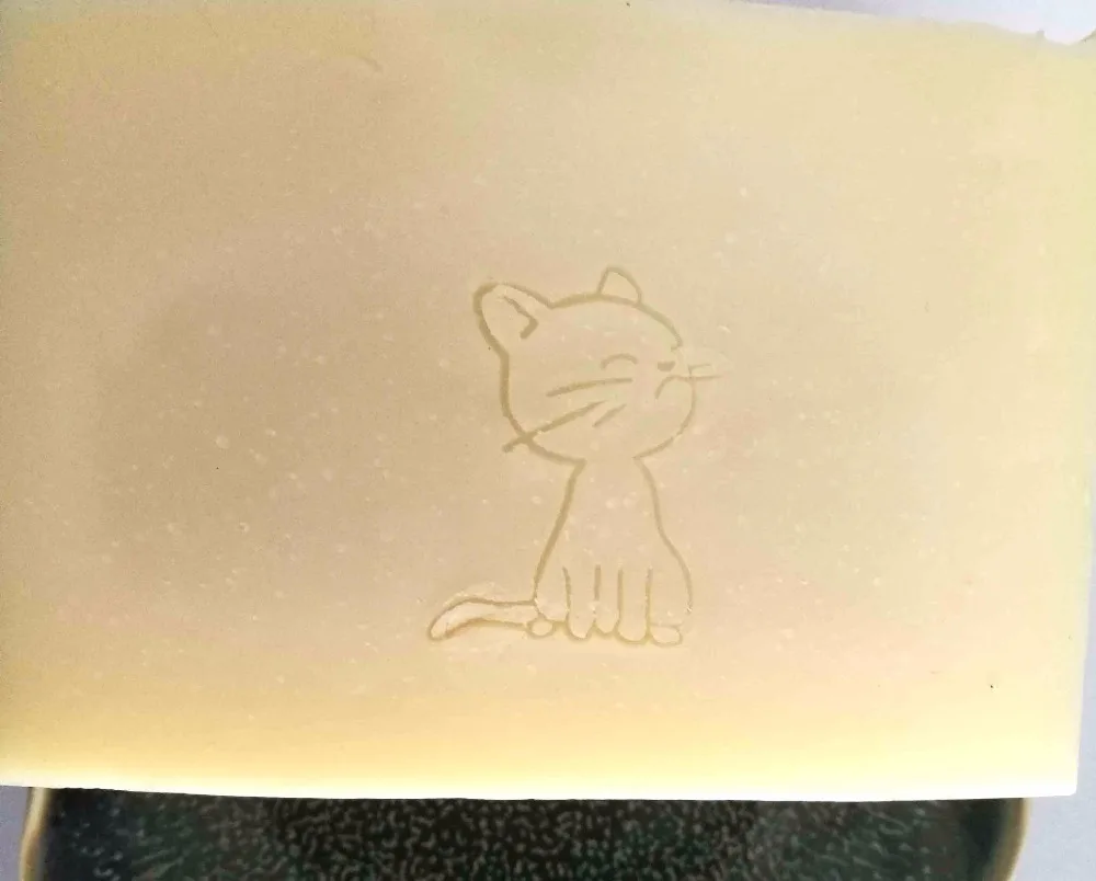 

Free shipping cat handmade soap pattern Mini diy soap stamp chaprter seal 3*3CM
