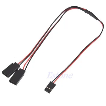 

1Pcs 300mm 30cm Servo Y Extension Lead Wire Cable f RC Futaba JR Servo Part New Sep25 Drop Ship