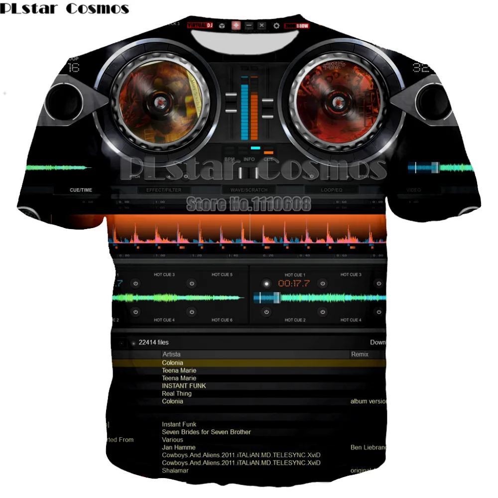 Plstar Cosmos Fashion Flash Music Activated T Shirt Led Light Up