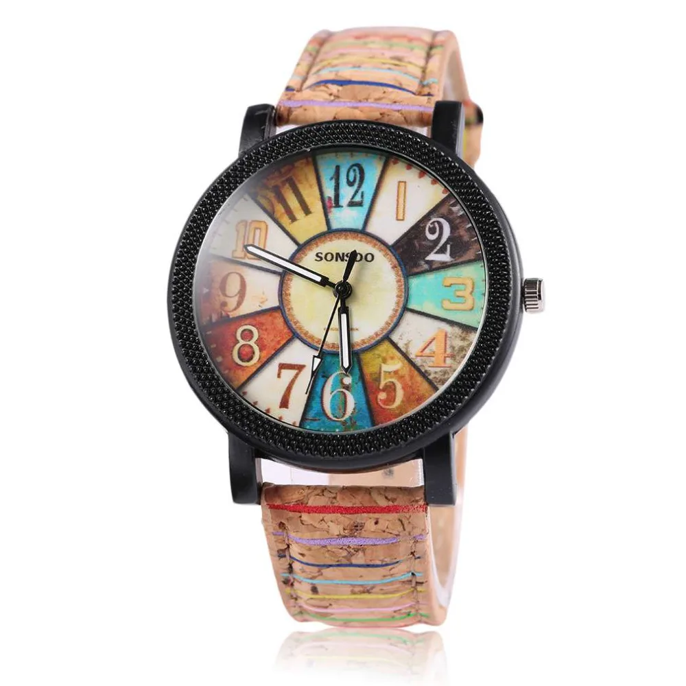 

New Unisex Bark Pattern Strap Watch Fashion Casual Tree Rind Effect Quartz Watch Travel Man Woman Wristwatches Round Dial