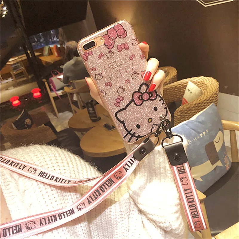 Милый мультяшный чехол для телефона hello kitty для iPhone XS Max XR, жесткий чехол для iPhone 11 Pro Max для iPhone 8 Plus 7 6 6 S Plus KT, пленка