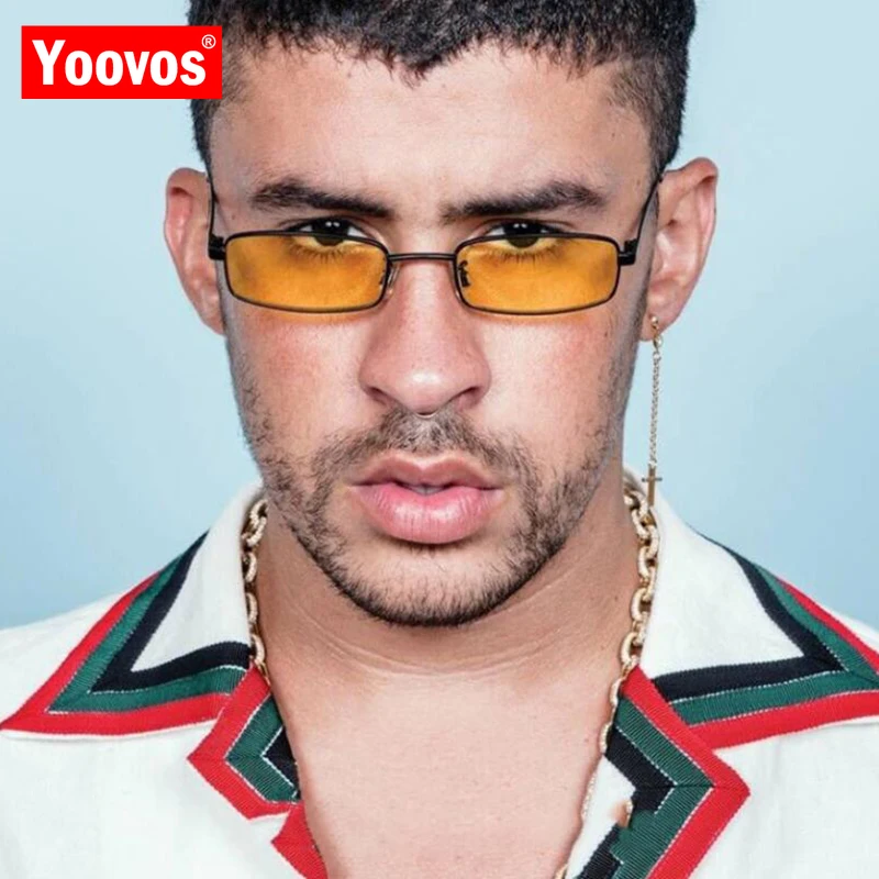 

Yoovos Square Sunglasses Women/Men Brand Designer Vintage Mirror Glasses Lady Driving Small Frame Oculos De Sol Gafas UV400