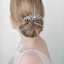 Высокое качество, новая мода, свадебные аксессуары для волос для невесты, гребень для волос из горного хрусталя, гребень для волос, украшения для волос для женщин XLL2