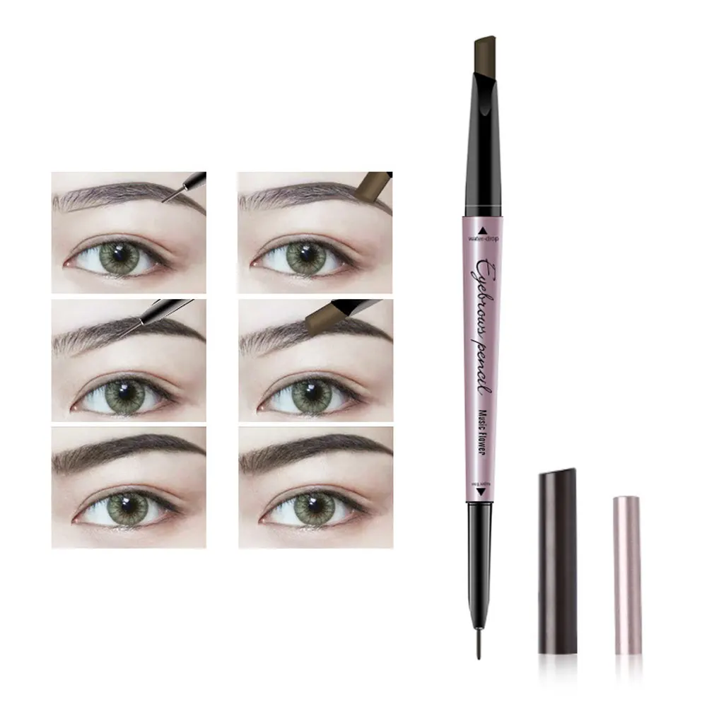 

New Eyebrow Pencil Waterproof Eyebrows Tattoo Pen Tint Automaric Cosmetic Durable Long-Lasting Rotatable Smooth Soft Enhancer