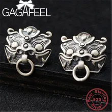 GAGAFEEL натуральная 925 пробы серебряные серьги в форме дракона ювелирные изделия для женщин женские высокое качество