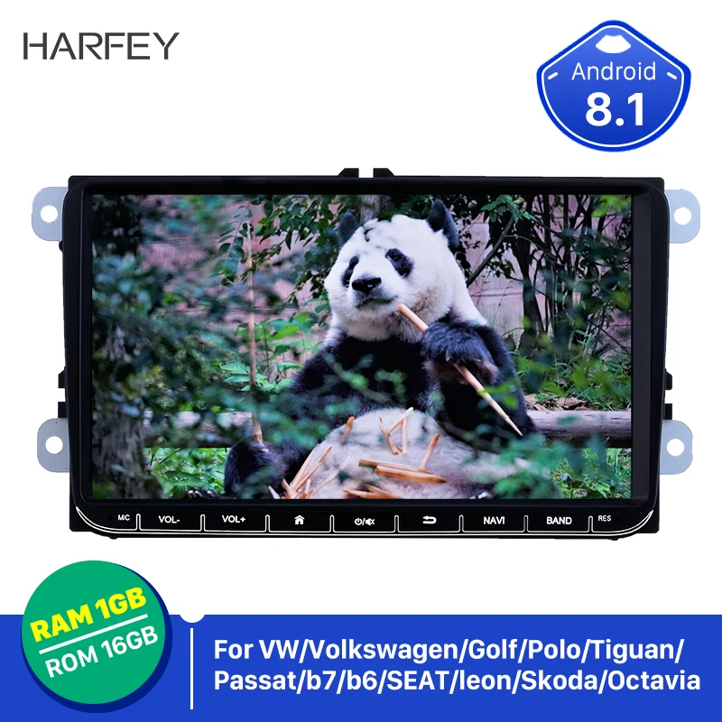 Harfey 9 &quotGPS для Фольксваген Гольф Поло Tiguan Passa MK5 MK6 Jetta Touran сиденье автомобиля Android 8 1