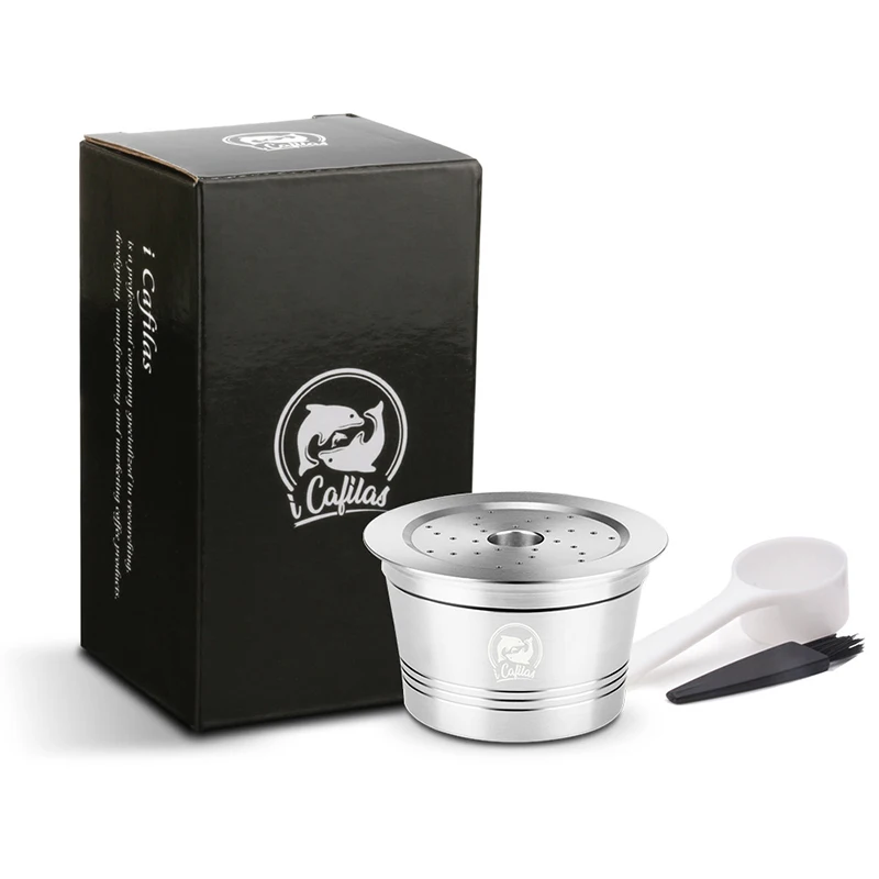 

1* Reusable Capsule Pod+1* Brush+1* Spoon fits For Caffitaly Espresso capsule