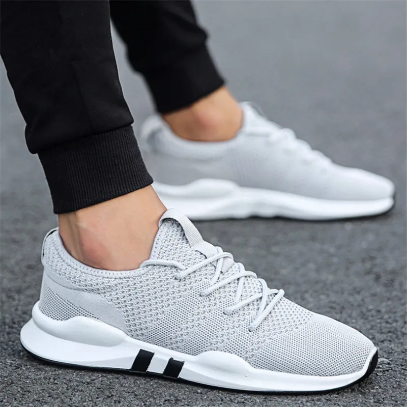 

Spring and autumn new men's casual shoes Fashion trend running really flying woven breathable versatile mesh