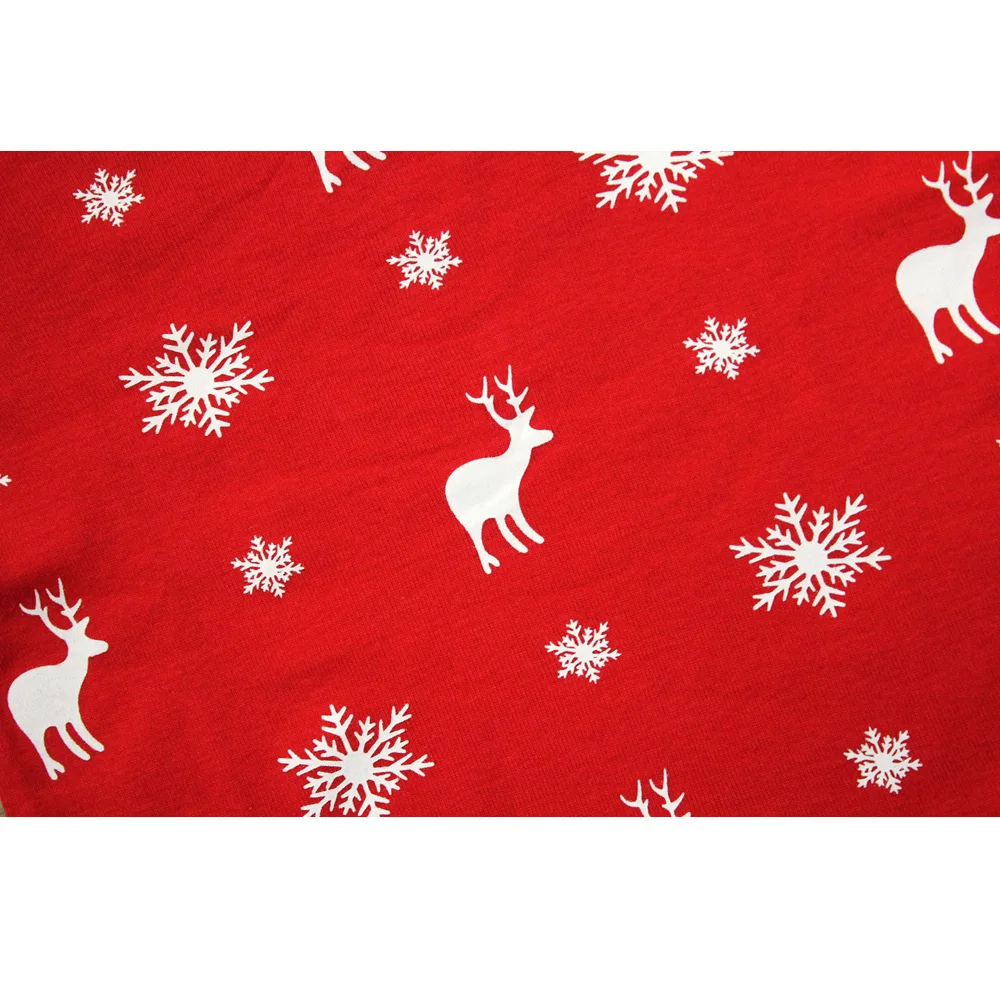 Рождественская одежда для сна для мальчиков и девочек, комплекты рождественских пижам зеленого и красного цвета, подходит для детей 1-8 лет, детские пижамы с оленем