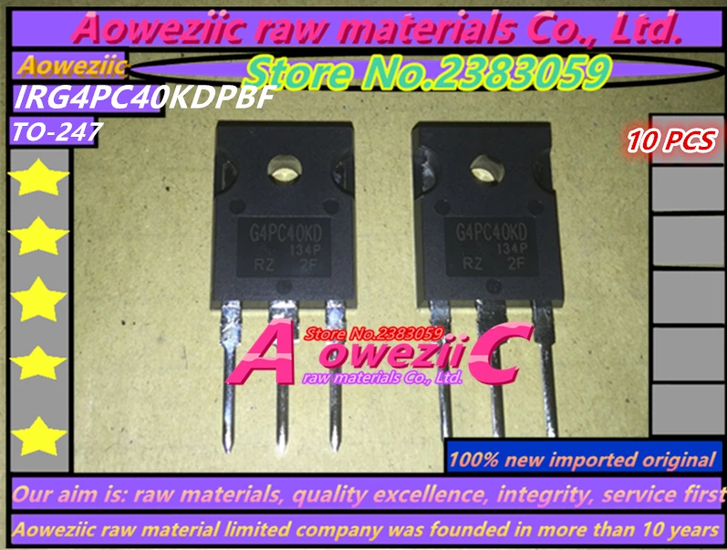 

Aoweziic 100% new imported original IRG4PC40KD G4PC40KD IRG4PC40KDPBF TO-247 IGBT tube 600V 25A IC chip