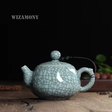 Новинка, 6 цветов, хрустящая глазурь, Ge Kiln Longquan Celadon Zisha, керамика, искусство, Тхи, Китай, фарфоровый чайник из исинской глины, антикварный чайник