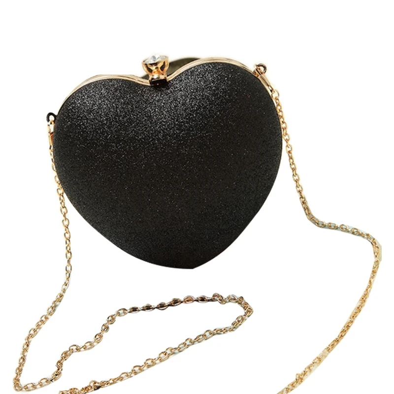 

Women Heart Pearl Bag Fashion Evening Bag Part Time Must Have Bag Best Chain Shoulder Messenger Bag Mobile Phone Case