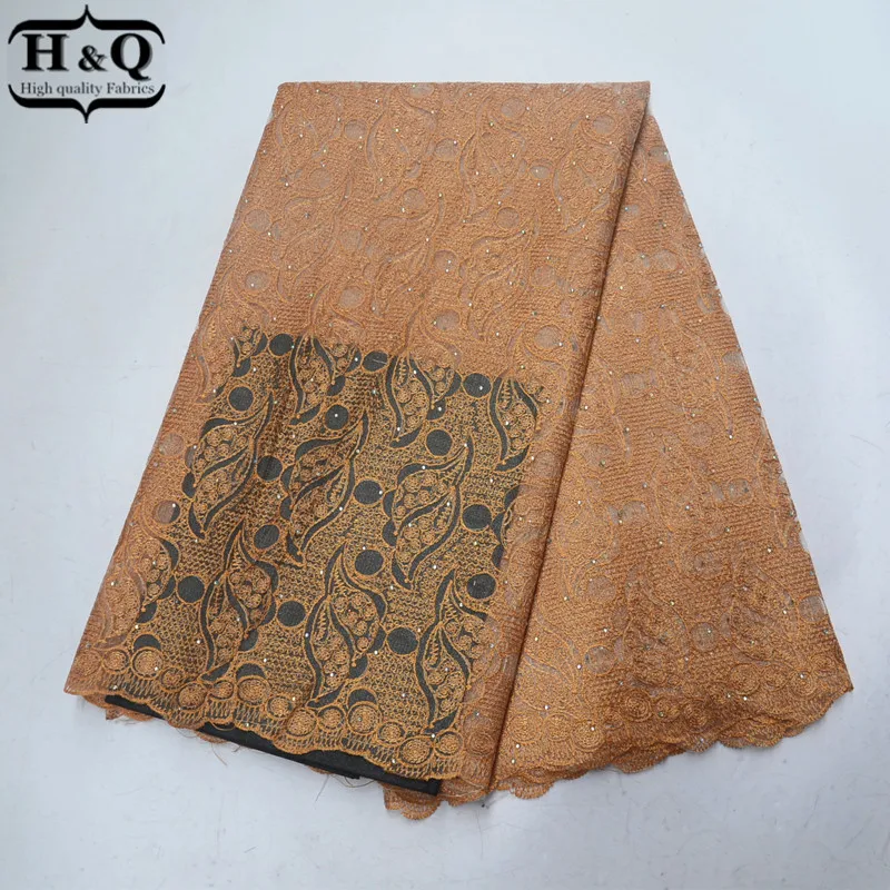 

Wholesale Price African Mesh Lace Fabric With Super Quality African Embroidery Lace 5 Yards French Tulle Lace For Stones Dress