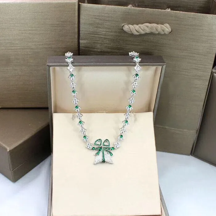 

Designer Fashion Copper Jewelry 3A Cubic Zirconia Party Necklace