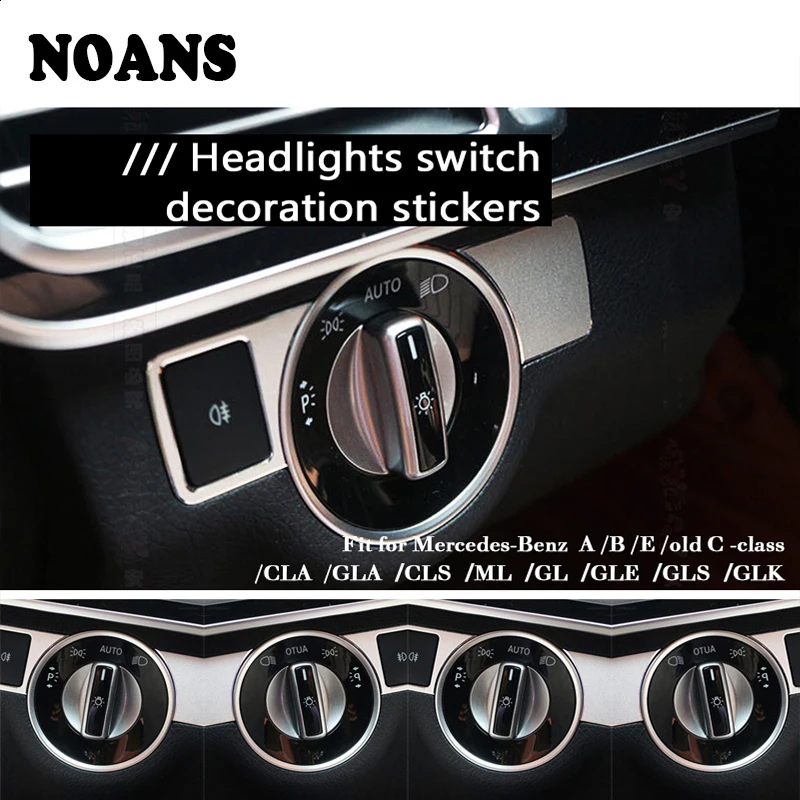 NOANS наклейки для автомобильных фар для Mercedes Benz W176 B W246 C W204 E W212 E200L E260L E300 GLA GLK X204 GL ML аксессуары