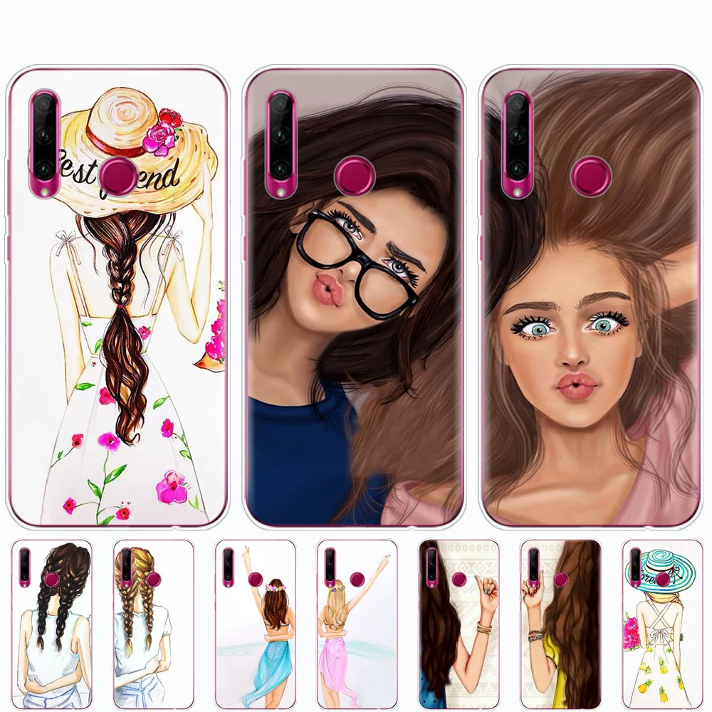 Чехол для Huawei Honor 8A PRO 8C 8X 10 i play чехол накладка Y5 Y6 Y7 Y9 2019 pro Prime Girls блондинка лучшие