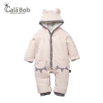 

CalaBob Baby Winter Rompers Long Sleeve Baby Boy Girl Hooded Romper Toddler Thick Warm Cotton Infant Jumpsuit Newborn Clothes