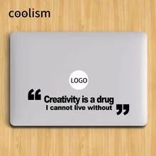 Творчество Цитата ноутбука Стикеры для Apple MacBook Наклейка Pro Air Retina 11 12 13 15 дюймов Тетрадь кожи Mac поверхности книга Наклейки