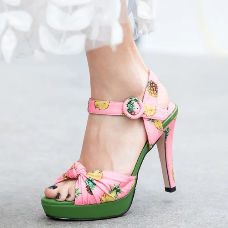 

Brand New Flower Elegant Shoes Women Sandals Sexy High Heels Comfortable Summer Sandals For Women Pumps Casual Platform Sandals