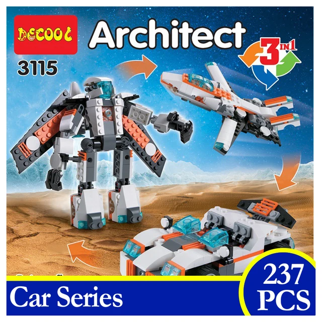 3115 car series creator future flyers 3 in 1 transformation robot future flyers