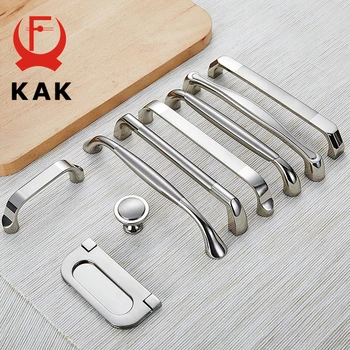 KAK Zinc Alloy Modern Cabinet Handles Kitchen Cupboard Door Pulls Drawer Knobs Handles Wardrobe Pulls Furniture Handle kak 5pcs set zinc alloy flower rose shape cabinet handles wardrobe door handles pulls drawer knobs fashion furniture hardware