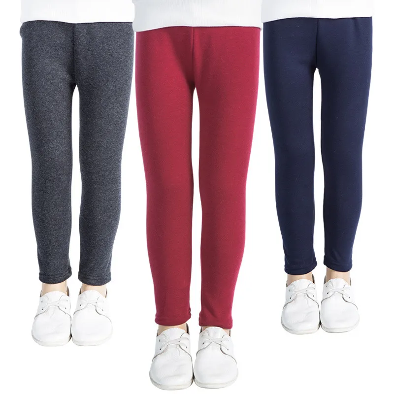 

AILEEKISS Kids Girls Toddler Classic Leggings Girls Pants Plus Velvet Thickening Chidlren Legging For 1-13Years Baby Girl Pants