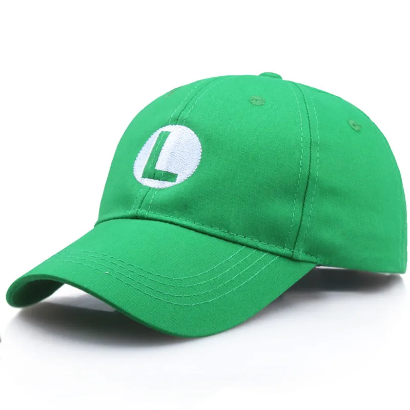 

Super Mario Bros Caps Adjustable Adult Kids Costume Hat Anime Cosplay Red M Mario baseball Cap