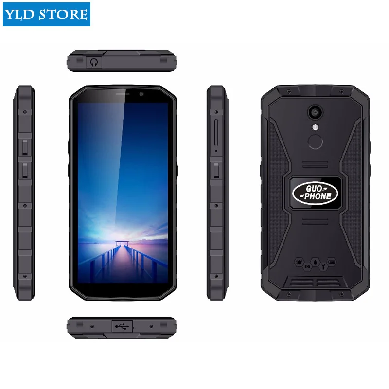 Guophone XP9800 Waterproof IP68 Smartphone 5.5&quot HD MTK6739 Quad Core Android 8.1 2GB RAM ROM 16GB 8MP 6500mah 4G Mobile Phone |