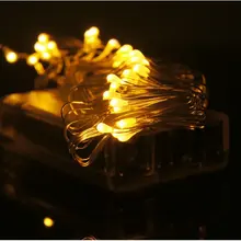 5 шт./партия, 2 м, 20 светодиодный медный провод на батарейках, ультра тонкий светодиодный светильник, сказочный свет, луна, светодиодный светильник, Рождественский Свадебный декор-9 цветов