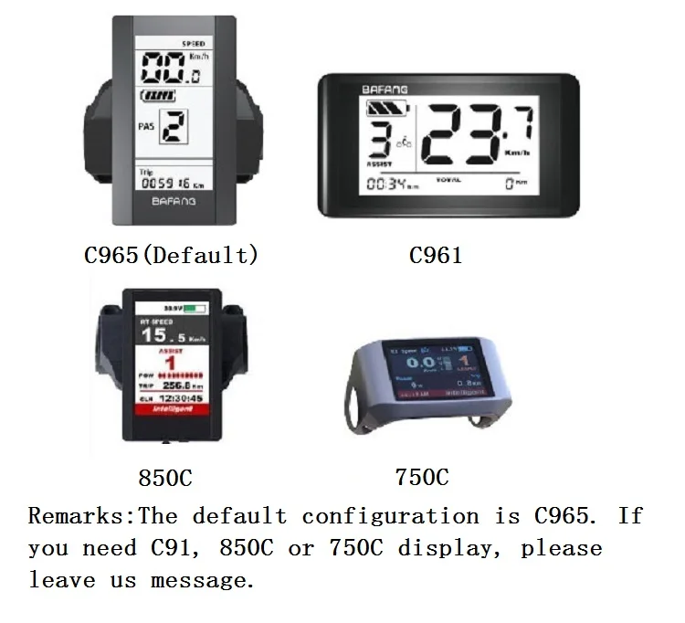 36V350W Bafang mid crank drive комплекты двигателя C965 ЖК-дисплей набор для редукторного двигателя Электрический велосипед ebike комплекты