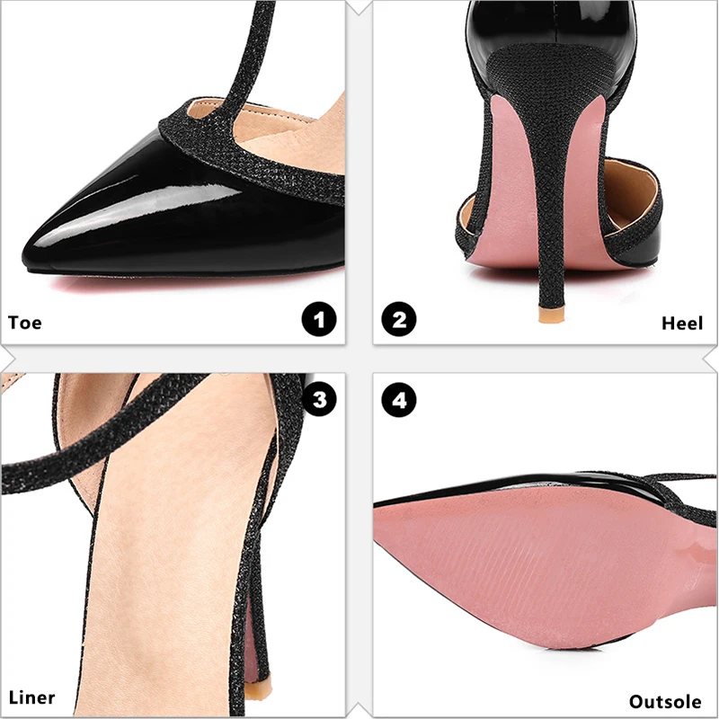 punta a tacchi oro Wetkiss alti T donna Sandali fibbia colori Slim Handmade nero Strap Bling Fashion Summer con argento rosso signore 2018 bianco Nude scarpe scarpe BtqWzq8wn