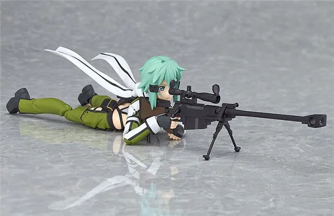 Anime Sword Art Online Figure Brinquedos Figma 241 Sinon Asada Sao 2 PVC Action Figure Juguetes Collection Model Kids Toys 15cm